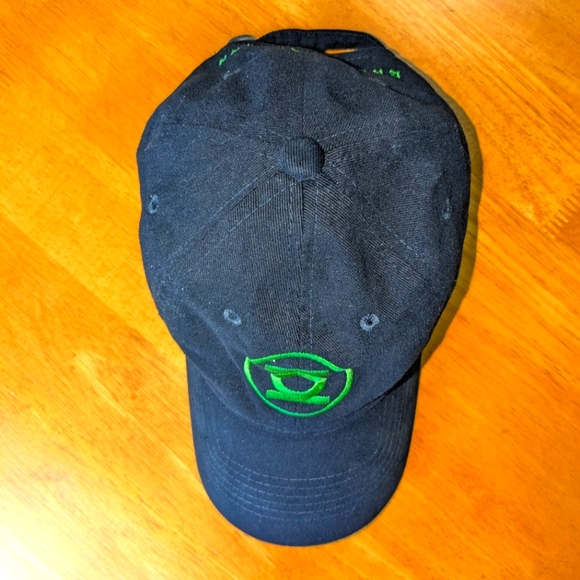 NWOT Green Lantern Movie Strapback Hat DC Comic Film Movie Logo Cap 2011 OSFA - Picture 4 of 9